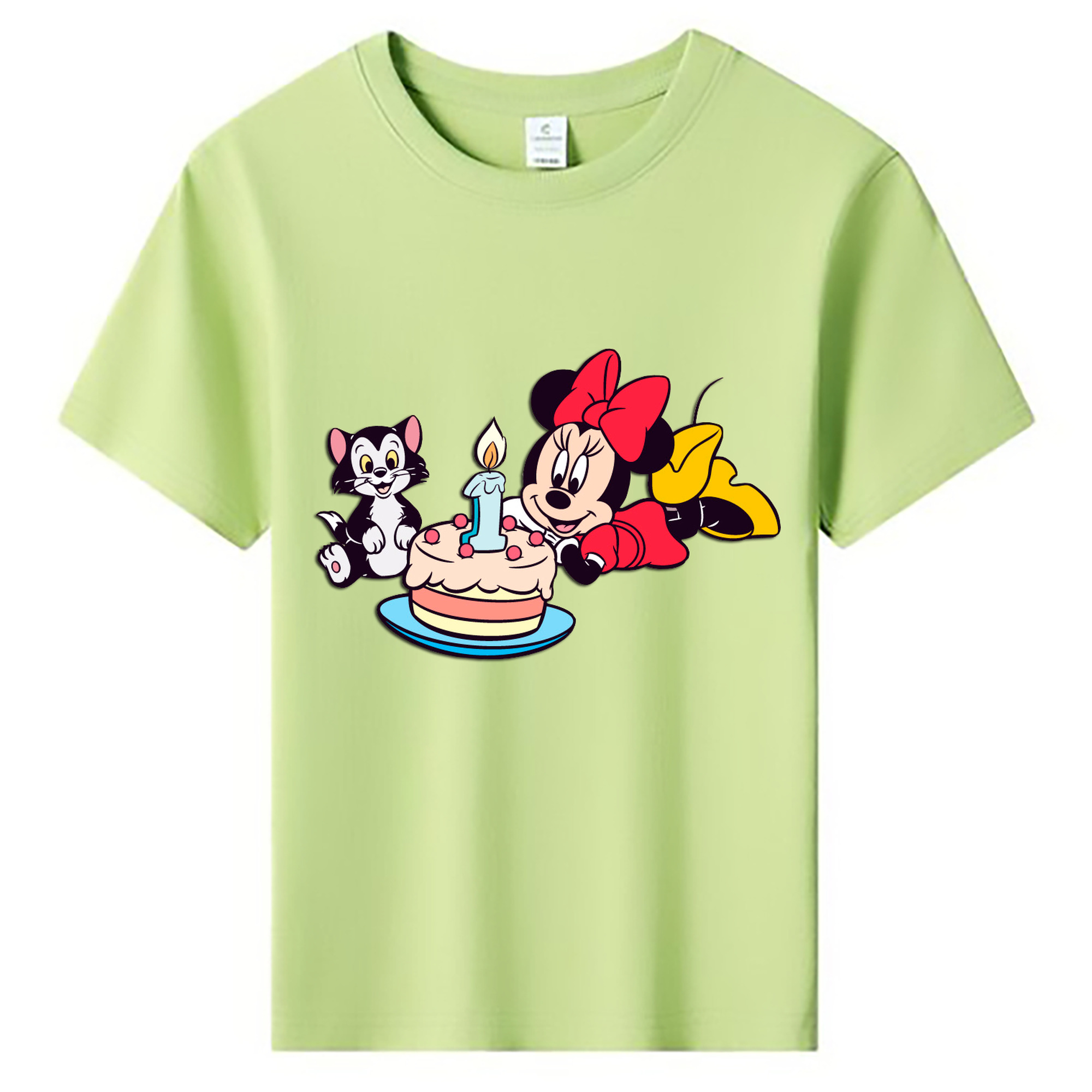 ミッキーマウス Mickey Mouse 綿100％キッズTシャツ（フロントプリント）